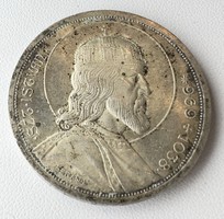 706T. 1 Forintról! 1938-as ezüst Szent István 5 Pengős a képeken látható hamvas állapotban!