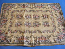 Old woven tablecloth 175 x 128 cm