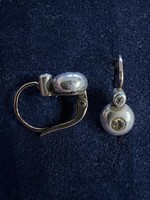 Antik brill button fülbevaló