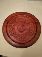 Indian carved wooden bowl