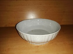 Antik Zsolnay porcelán koma tál, pogácsás tál 22 cm (6p)