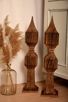 Rustic wooden decoration, from an old beam