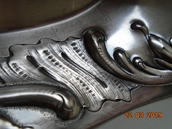 1930 Wiskemann bruno, 5 generation Swiss Belgian silversmith company, treble punched depose decorative bowl
