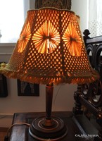 Large wooden table lamp / 69 cm!