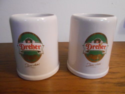 Dreher söröskorsó porcelán párban új!
