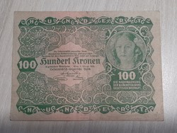 Austria 100 kroner banknote 1922