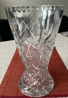 Ajka crystal beautiful giant heavy vase 28 cm