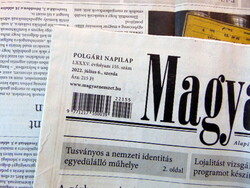 2022 July 6 / Hungarian nation / for birthday!? Original newspaper! No.: 23715