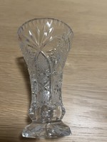 Lip crystal polished vase 13 cm