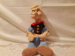 Régi retro Popeye figura gumifejjel