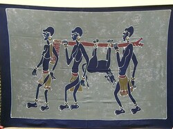 Falvédő, batikolt kép