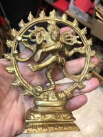 Vishnu szobor bronzból, 15 cm-es nagyságú, gyűjtőknek kiváló.