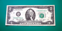 USA - 2 Dollár  "G" bankjegy - 1976