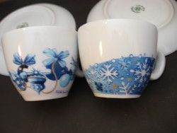 Gyűjtői ritkaság! Chicco d'ORO  IPA karácsonyi mokkás csésze pár Matilde Domestico design