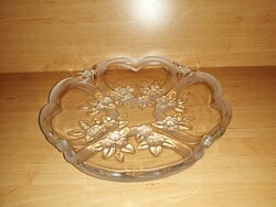 Convex rose pattern thick glass serving bowl 31 cm (6/p)