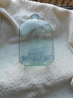 Pincetok stíl  domború díszitéssel  üveg  palack  20 cm
