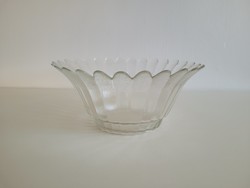 Retro 26 cm glass bowl compote bowl in the shape of a flower cup
