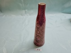 T0170 Hollóházi lüszteres váza szájánál repedés 25 cm