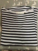 Blue and white striped, cotton women's top size s/m
