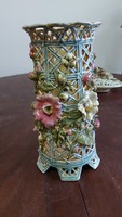 Zsolnay körpecsétes váza a mályva sorozatból