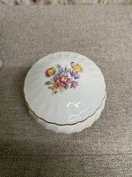 GDR Német Porcelán Virágmintás Bonbonier A32