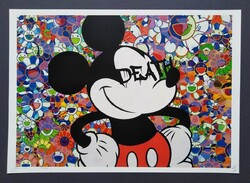 Death nyc 'mickey mouse' pop-art/street-art limited lithograph 2022