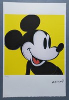 Andy warhol mickey mouse pop-art limited edition lithograph - leo castelli edition, new york