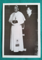 II: János Pál pápa látogatása Magyarországon, fotóképeslap  Horn Gyula egykori miniszterelnökkel