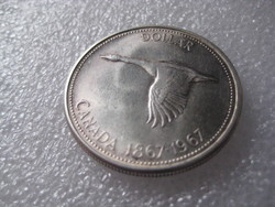 Canada , ezűst   egy dollár  1867-1967 ,    36 mm