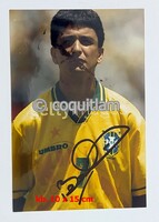 Bebeto brazil világbajnok   dedikált  fényképe     labda futball