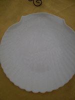 ARCOPÁL Fehér kagyló formájú kínáló vagy süteményes tál Hibátlan