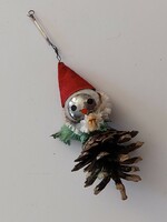 Old Christmas tree decoration elf cone decoration
