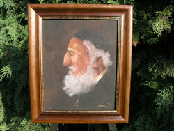 Rabbi! - Oil on canvas - (Bánfi)