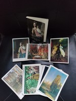 Orosz festészet remekei 32db képeslap mappában.