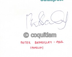 Peter Beardsley Liverpool aláírás labda futball