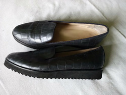 37-es krokodilbőr-mintás casual női cipő