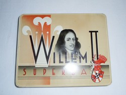 Szivar szivaros fémdoboz pléh fém doboz - Willem II. Superba Amarillo - 1980-as évekből