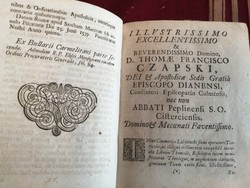 1732-ben,Varsóban kiadott Theologiae Moralis, ep. Czapski.