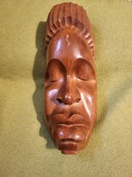 Különleges afrikai fából készült maszk