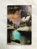Antik Karácsonyi képeslap - Postatiszta                                         -2.