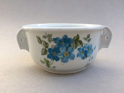 Antique dawn patterned thick-walled old floral porcelain comma folk bowl