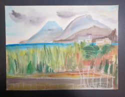 Landscape watercolor (39.5x30 cm)