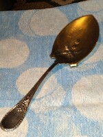 Beautiful antique handmade christofle large 925 sterling silver sauce serving spoon 105g