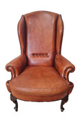 A606 Antik  Angol chesterfield bőr fotel
