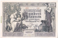 Ausztria REPLIKA 100 korona  1902