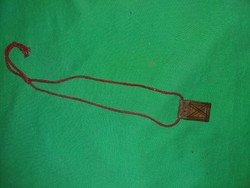 Régi Egyiptom / Afrika bőrszíjas bőr talizmántartó nyaklánc nagyon szép 52 cm a képek szerint 2.