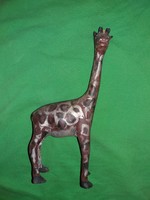 Régi Afrika fából faragott zsiráf szobor 27 cm a képek szerint 2.