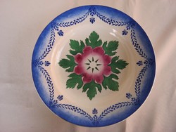 Gránit kerámia fali tál tányér dísztányér virág mintával