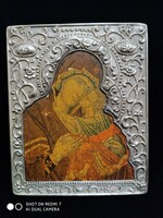 Ezüst (950) okládos ortodox ikon