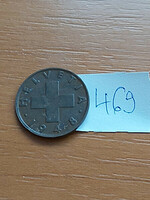 Switzerland 2 rappen 1948 b (bern), bronze 469